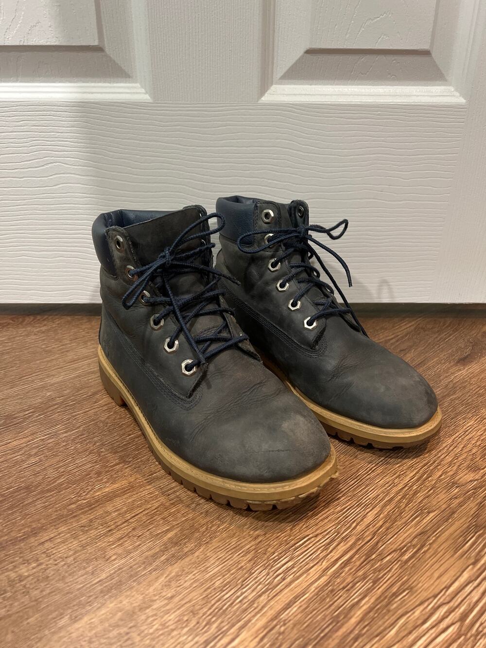 Timberland Premium 6-Inch Boots in Navy Leather EU 37 US 4.5